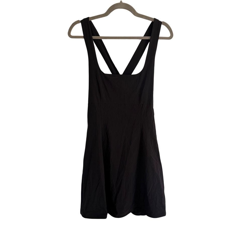 Outdoor Voices Active Dress Black Cross Back Mini Dress Large Tennis Pickleball - Picture 2 of 6
